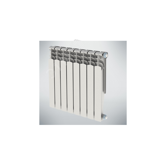 Радиатор алюминиевый секционный 500/100/8 боковое подключение НРЗ NRZRA5001000808