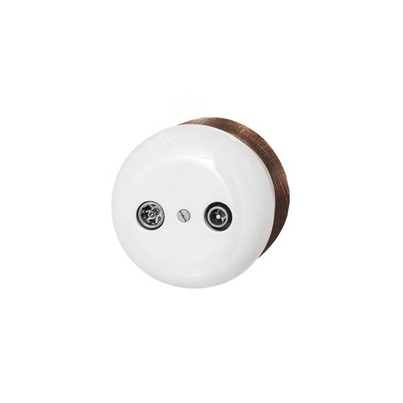 Розетка TV/R-SAT оконечная Фаберже, керамика, цвет перламутр Бирони B2-305-010/18