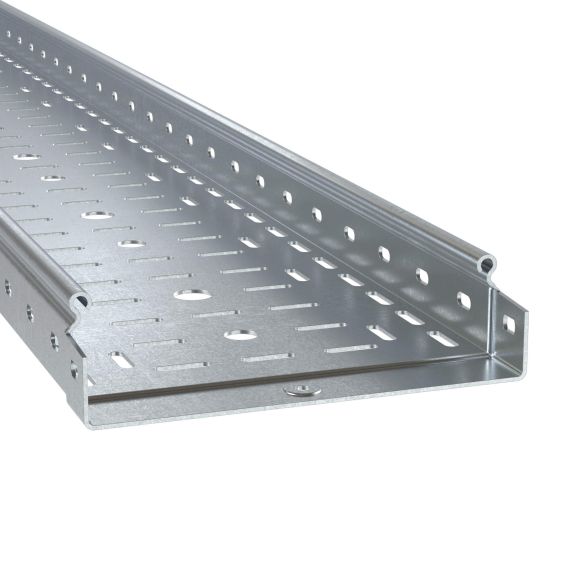 Лоток перфорированный 50x400х6000, 2,0 мм, горячеоцинкованный