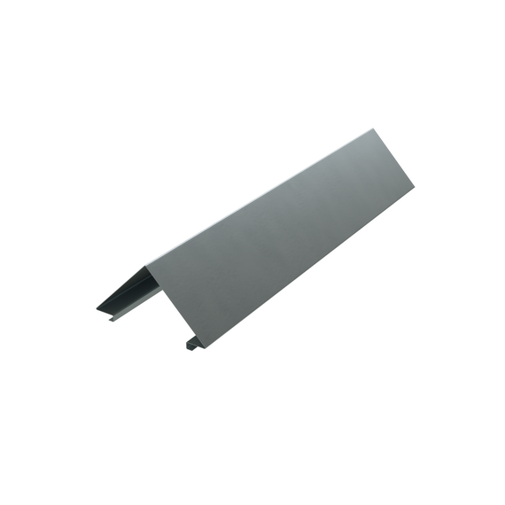 Крышка двускатная 900, L 1 м, цинк-ламель