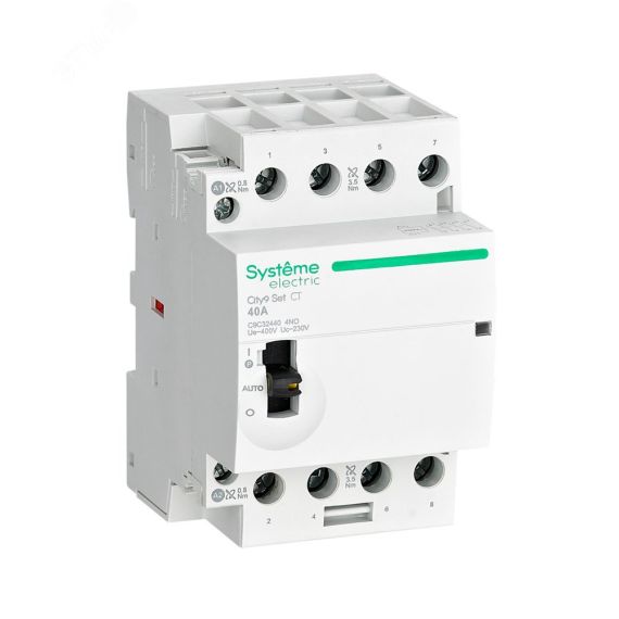 Контактор 4P 4НО 40A AC 400В-230В City9 Set SE (Systeme) C9C32440
