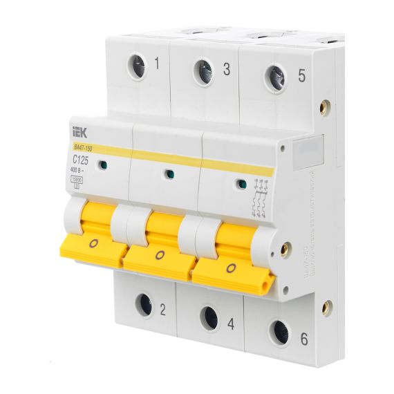 KARAT Автоматический выключатель ВА47-150 3P C 125А 15кА IEK