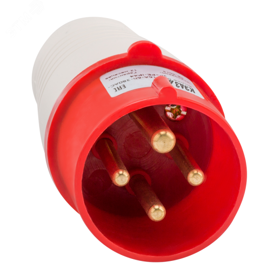 Вилка 045-125А-6h-380AC-3P+PE+N-IP67 КЭАЗ 228501