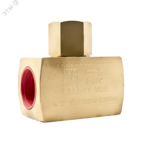 Обратный клапан V YC 179-01-8 DN 8 PN 200 Тмакс.град 200 резьба латунь/нерж ADL DS05A37464