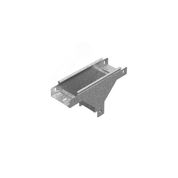 Ответвитель Т-образный вертикальный к лотку 200х100, толщ. 1,0 мм, Сендзимир цинк OSTEC 080221