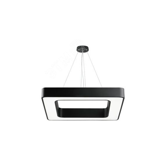 Светильник LED Geometria Quadro SPO-161-B-40K-060 60Вт 4000К 5500Лм IP40 600х80 черный подвесной драйвер внутри ЭРА Б0058891