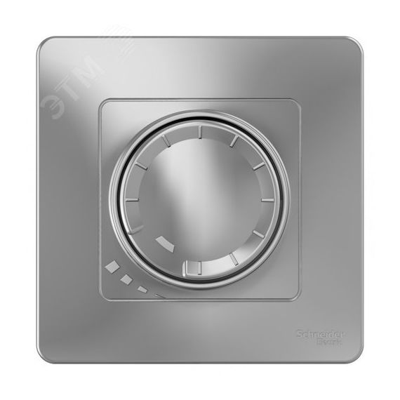 BLANCA скрытой установки светорегулятор (диммер) поворотно-нажимной 400вт, алюминий SE (Systeme) BLNSS040013