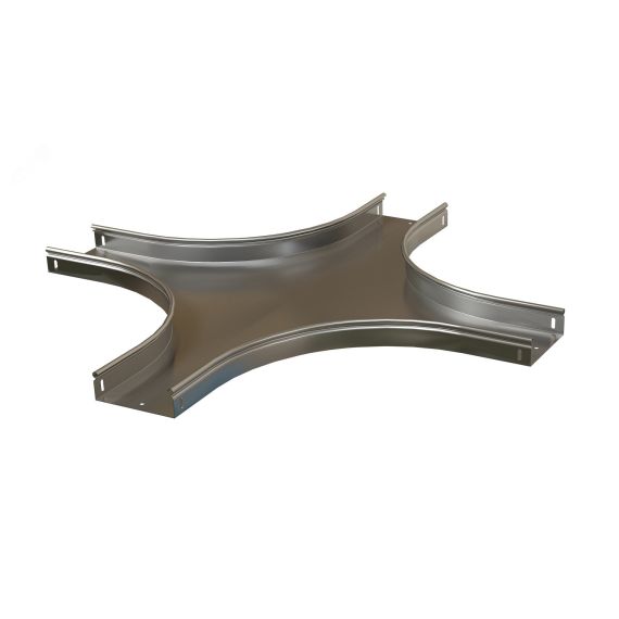 Ответвитель Х-образный горизонтальный плавный 500х50 R100-0.8 мм Hyperline RST-CXS-500-50-0.8-R100-SZ