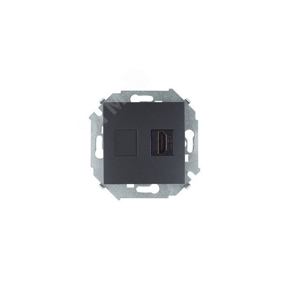 15 Розетка HDMI, графит Simon 1591407-038