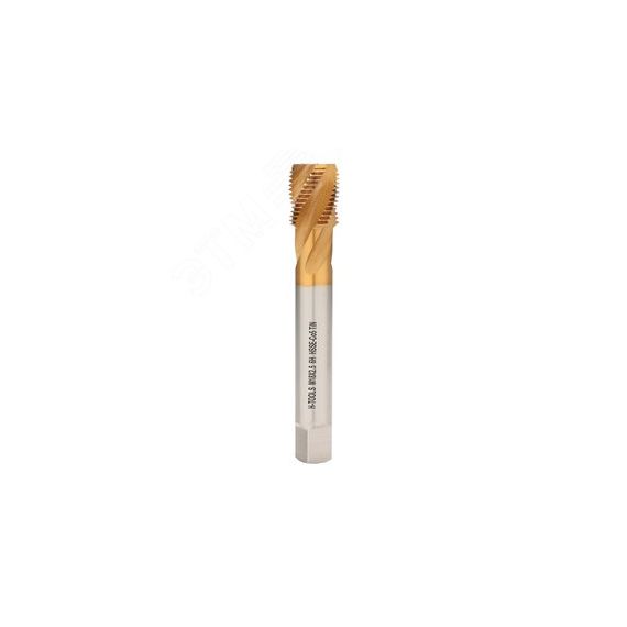 Метчик М18х2,5 (Машинный, спиральный) DIN376 HSSE-TiN 6h C/2-3P R45 125мм a=11 H-Tools 513X01-D2-0180