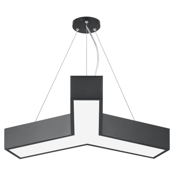 Светильник LED Geometria Igrek SPO-141-B-40K-028 28Вт 4000K 1750Лм IP40 600*80 черный подвесной драйвер внутри ЭРА Б0058883