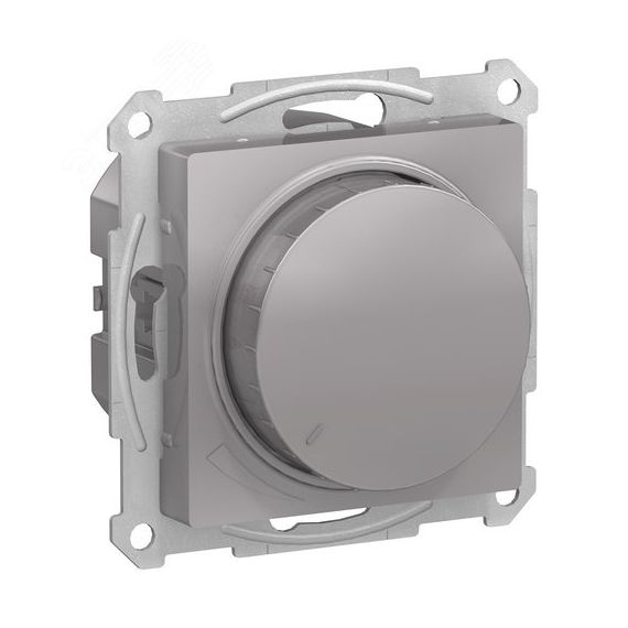 ATLASDESIGN СВЕТОРЕГУЛЯТОР (диммер) повор-нажим, LED, RC, 400Вт, мех., АЛЮМИНИЙ SE (Systeme) ATN000323