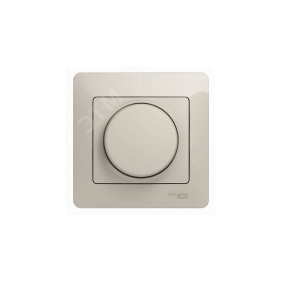 Диммер поворотно нажимной, LED, RC, 630 Вт, молочный SE (Systeme) GSL000937