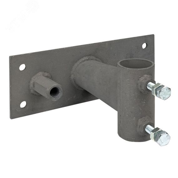 Держатель мачты молниеприемника к стене, D=40мм, вынос 100мм с гайкой PROxima EKF lp-l0100