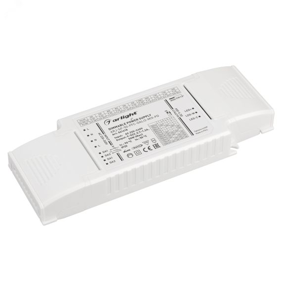 Блок питания ARJ-SP-50-PFC-DALI2-MIX-PD (50W, 9-55V, 0.7-1.2А) (Arlight, IP20 Пластик, 5 лет) Arlight 041418