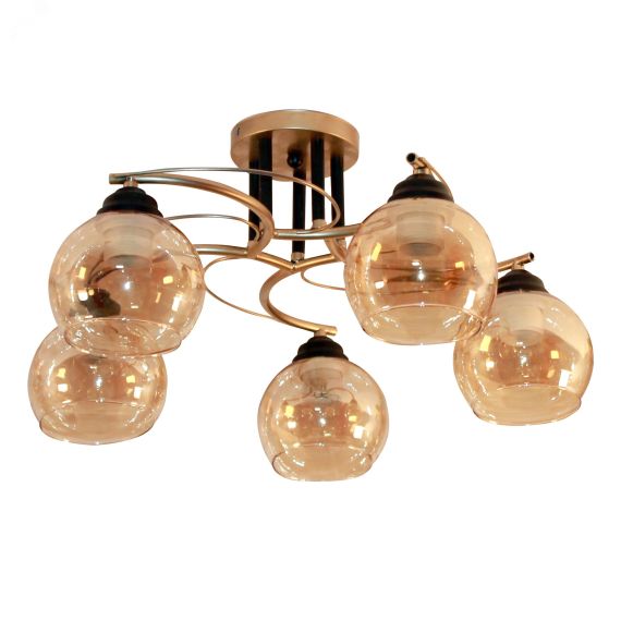 Светильник Лия5-А зол. НПБ 01-5х60-128 Е27 ИУ ЭЛЕТЕХ 1005404365