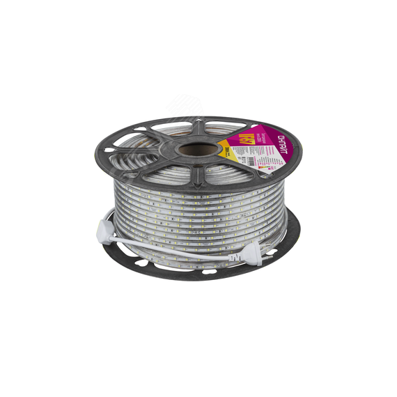 Лента светодиодная OLS-2835WW60-4.8-IP67-220V 50м ОНЛАЙТ 80925