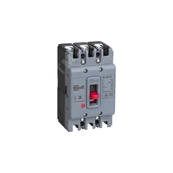 Силовой авт. выкл. 3P 50А 25кА ВА-302 SE (Dekraft) 22746DEK