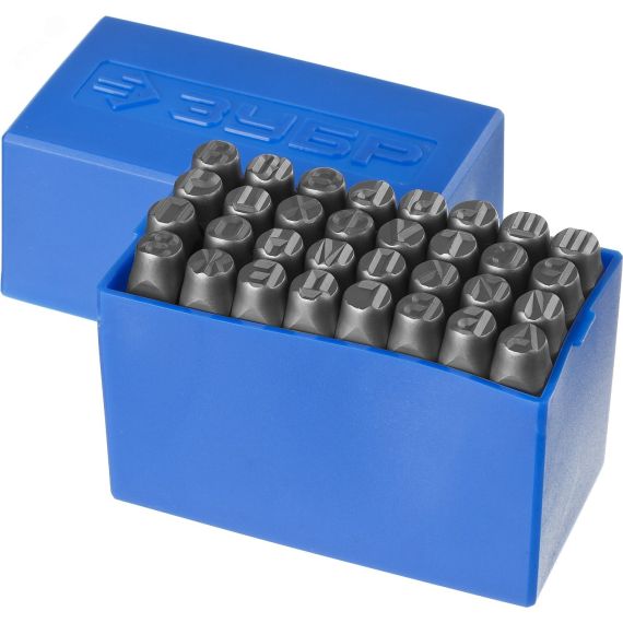 Клейма буквенные кириллица, шрифт 8мм ЗУБР 21503-08_z01