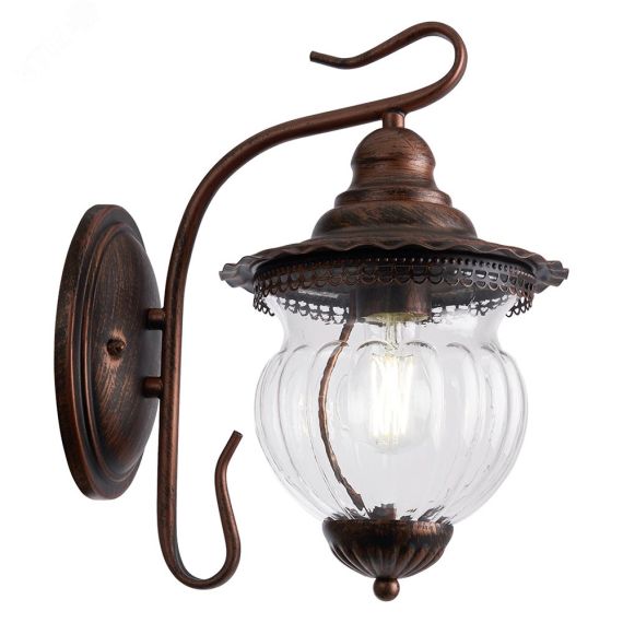 Светильник НБУ-60w вниз Е27 IP44 коричневый FERON PL591