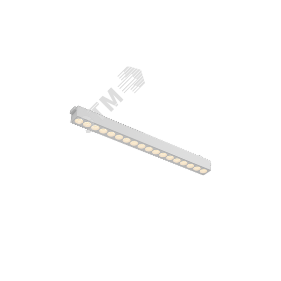 Светильник светодиодный трековый линейный Comfort L338 для магнитной системы Galakti 338х26х24 мм 18 Вт 3000 K 24 град CRI>90 белый Вартон V1-R0-00160-91L10-2001830