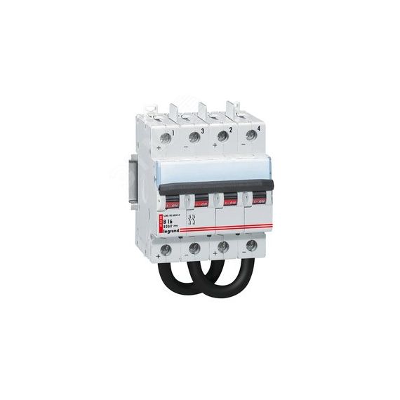 Выключатель автоматический двухполюсный 16А В DX3 DC 800В LEGRAND 414428