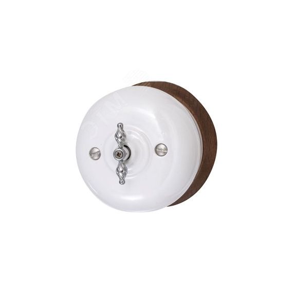 Выключатель Перекрестный Фаберже, керамика, цвет перламутр Бирони B2-203-010/18