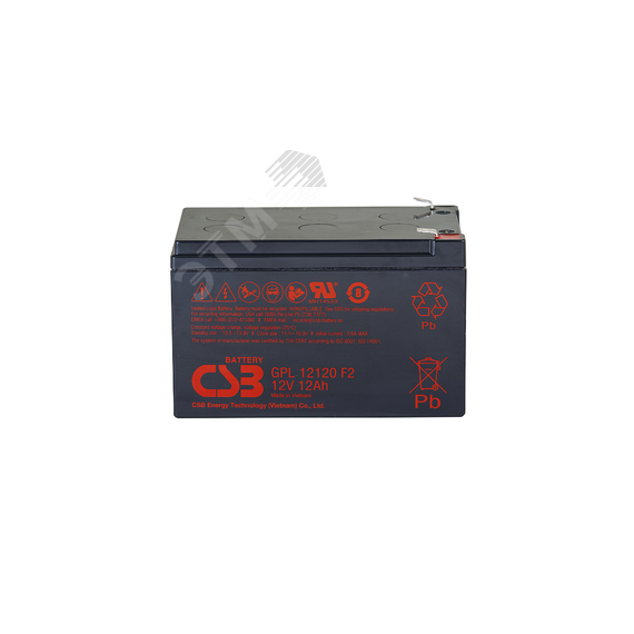Аккумулятор GPL 12В 12Ач CSB CSB GPL12120