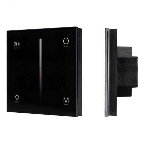 Панель SMART-P35-DIM-IN Black (230V, 0-10V, Sens, 2.4G) (ARL, IP20 Пластик, 5 лет) Arlight 028113