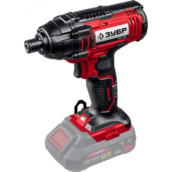 Винтоверт ударный 18В, без АКБ, в коробке ЗУБР ГВЛ-255