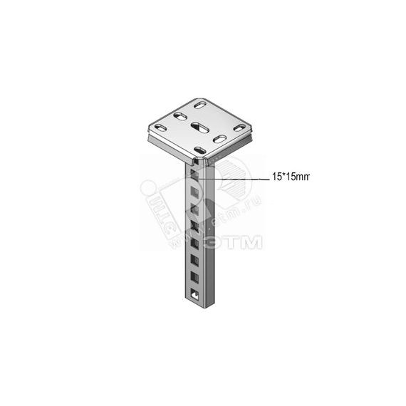 Стойка потолочная одинарная Vergokan DUHSLECL500