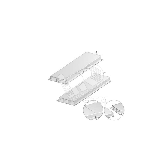 Напольный короб облегченный с телескопическими концами Vergokan VGLI38.250S1