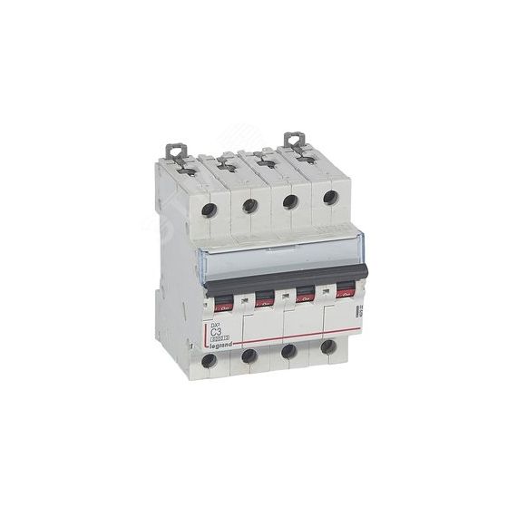 Выключатель автоматический четырехполюсный 3А С DX3 6kA/10kA LEGRAND 407922