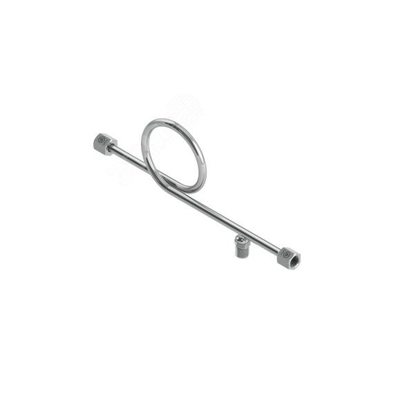 Отвод сифонный С910-2, вход - внутр.резьба М20х1,5, выход - накид.гайка G1/2', дренаж - наруж.резьба G1/2', 12х18Н10Т, AISI 316L Метакам С910-2СМЗВДВВ