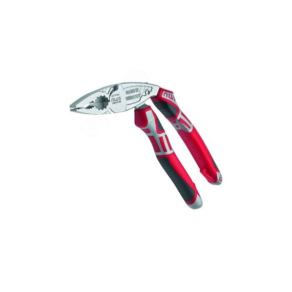 Пассатижи изогнутые ErgoCombi 200 мм, покрытие Crom, рукоятки SoftGripp 3K NWS 1096-49-200