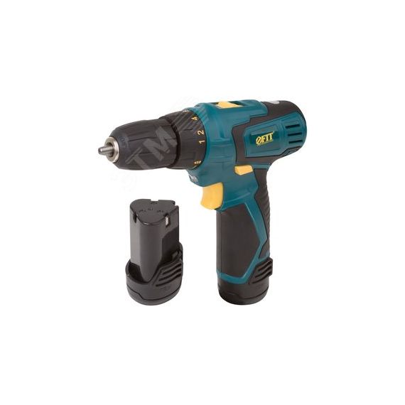 Дрель-Шуруповерт акк. 12.0 В, 0-350/1100 об/мин, 20,0 Нм, 2 (Li-Ion) 1.3 Ач, 1 ч., рез. накл., кейс FIT 80181