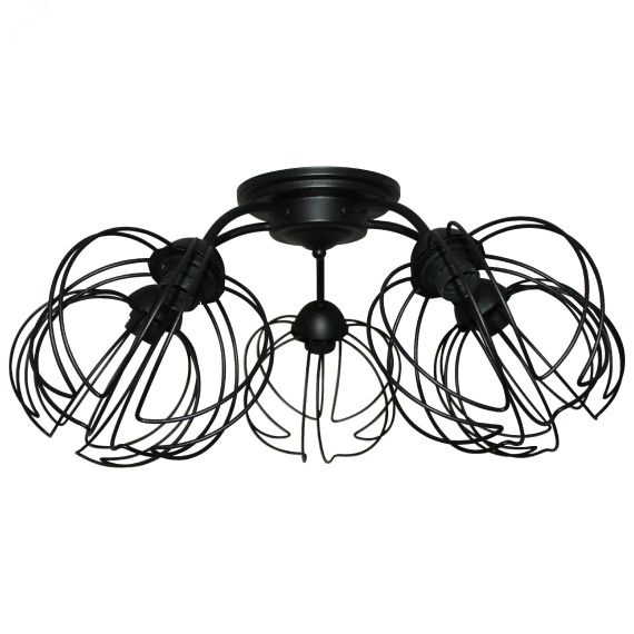 Светильник Долли 151 черный муар НПБ 01-5х60-138 Е27 ИУ ЭЛЕТЕХ 1005404563