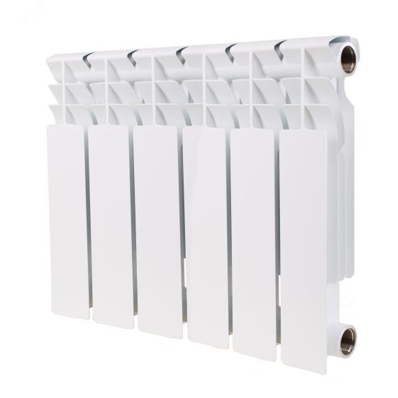 Радиатор биметаллический секционный 350/80/8 боковое подключение Oasis Р0000138837