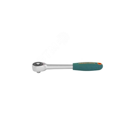 Рукоятка трещоточная ротационная со сквозным приводом 1/4''DR, 60 зубцов, 180 мм Jonnesway R6602