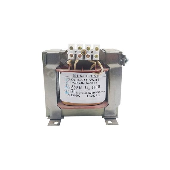 ОСО-0,25 УХЛ3 380/220, IP00, трансформатор Электротехник ET051836