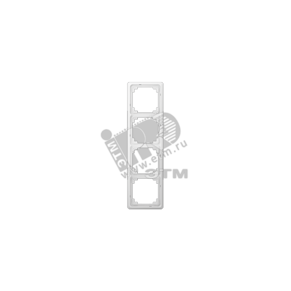 Рамка 4 поста универсальная белая JUNG CDP584WW