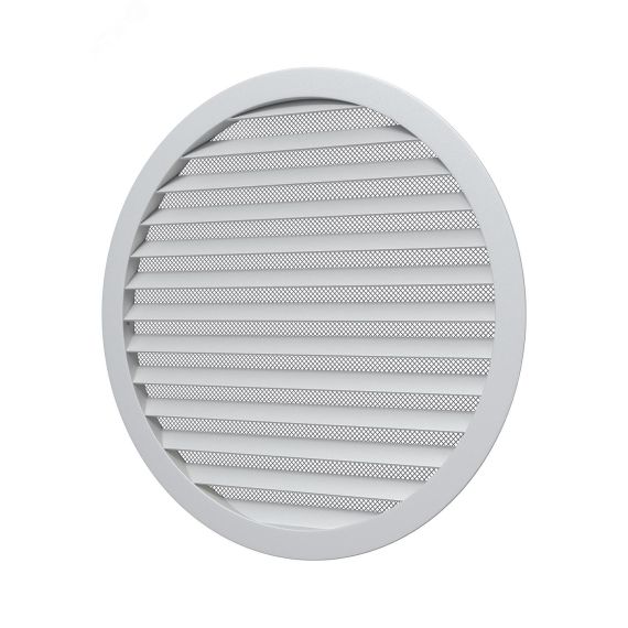 Решетка вентиляционная круглая D350 алюминиевая с фланцем D315 ERA 31,5РКМ