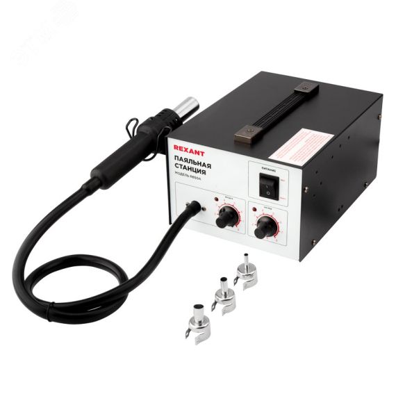 Паяльная станция (термофен), R850A, термовоздушная, компрессорная, 100-450С REXANT 12-0716