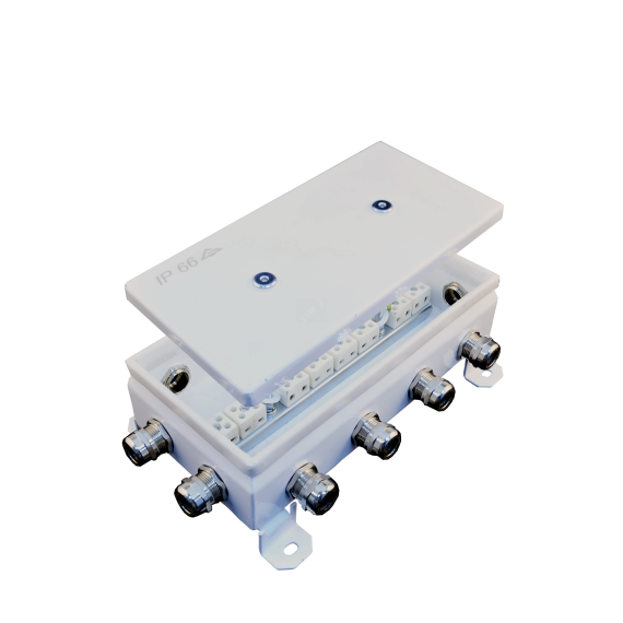 Коробка монтажная огнестойкая КМ-О                (16к)-IP66-1224, 5 вводов ABCDE-MP6-12 Гефест-СПб КМ-О(16к)-IP66-1224 ABCDE