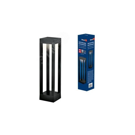 Светильник светодиодный ULU-T06A-10W/3000K IP65 BLACK уличный архитектурный напольный теплый (3000K) Корпус чёрный Uniel UL-00006814