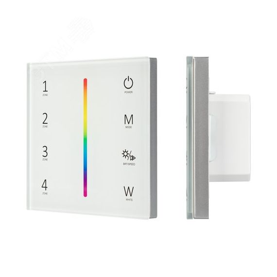 Панель Sens SMART-P45-RGBW White (230V, 4 зоны, 2.4G) (ARL, IP20 Пластик, 5 лет) Arlight 028140