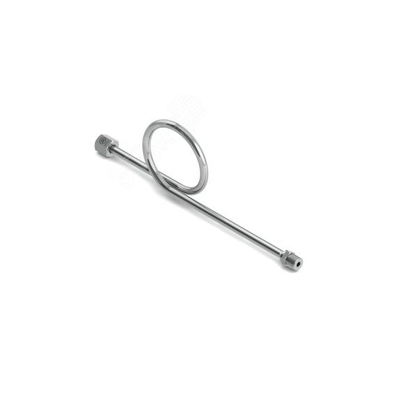 Отвод сифонный 910-1, вход - наруж.резьба 1/2'NPT, выход - накид.гайка G1/2', 12Х18Н10Т, AISI 316L Метакам С910-1СДАЗВВ