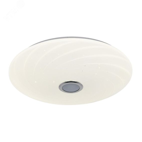 Cветильник светодиодный накладной ULI-D291 72W/SW+RGB/50 MERCURY Диммируемый Пульт ДУ (в/к) Встроенная Bluetooth колонка Теплый свет (3000К) /(4000К)/ Uniel UL-00007840