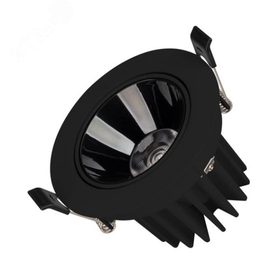 Светильник MS-FORECAST-BUILT-TURN-R102-12W Day4000 (BK-BK, 32 deg, 230V) (IP20 металл, 5 лет) Arlight 035452
