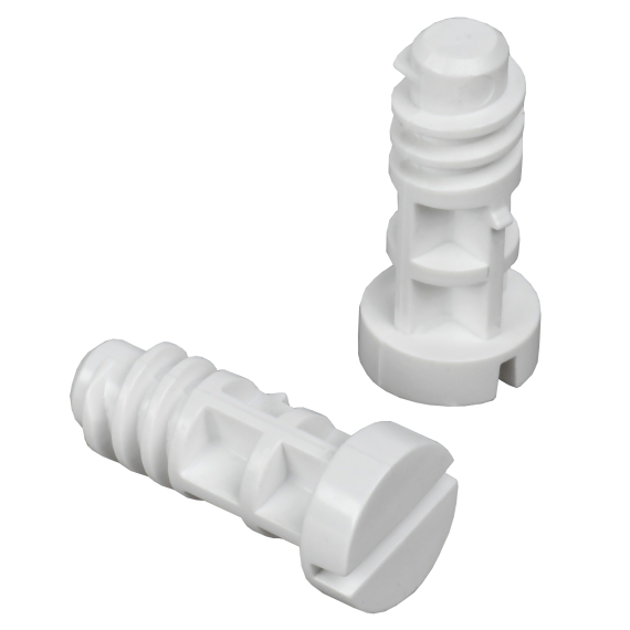 Пластиковые винты быстро закручиваются и не выпадают из фасада.